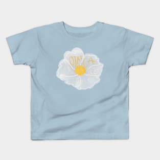 Ojai, California Matilija Poppy Kids T-Shirt